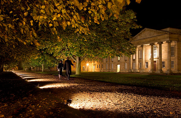 path at Downing College at Cambridge University in England