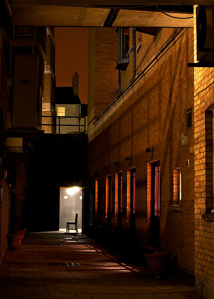 alley near Trinity Street in Cambridge, England