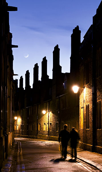 Trinity Lane at Cambridge University in England
